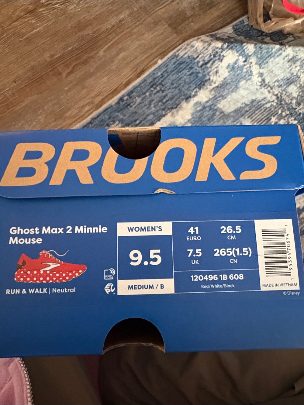 Brooks RunDisneyGhost Max 2 Minnie Mouse Women’s  Sneakers - Red/White